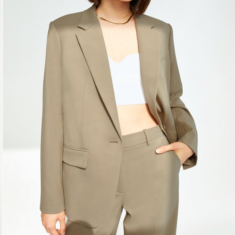 Aritzia Agency Blazer- Taupe beige